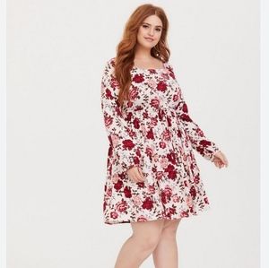 Torrid Mini Challis Skater Dress